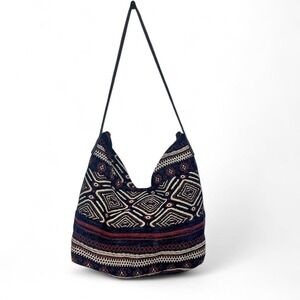 Gold Coast multicoloured boho Aztec print bag